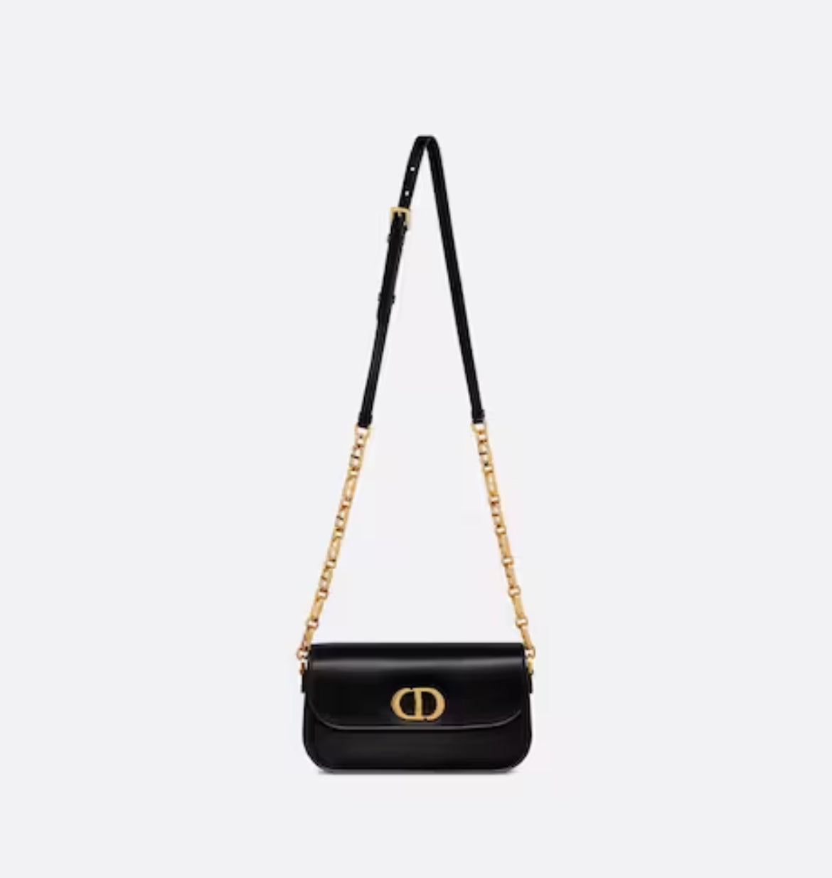 BOLSO 30 MONTAIGNE AVENUE Piel de becerro negra