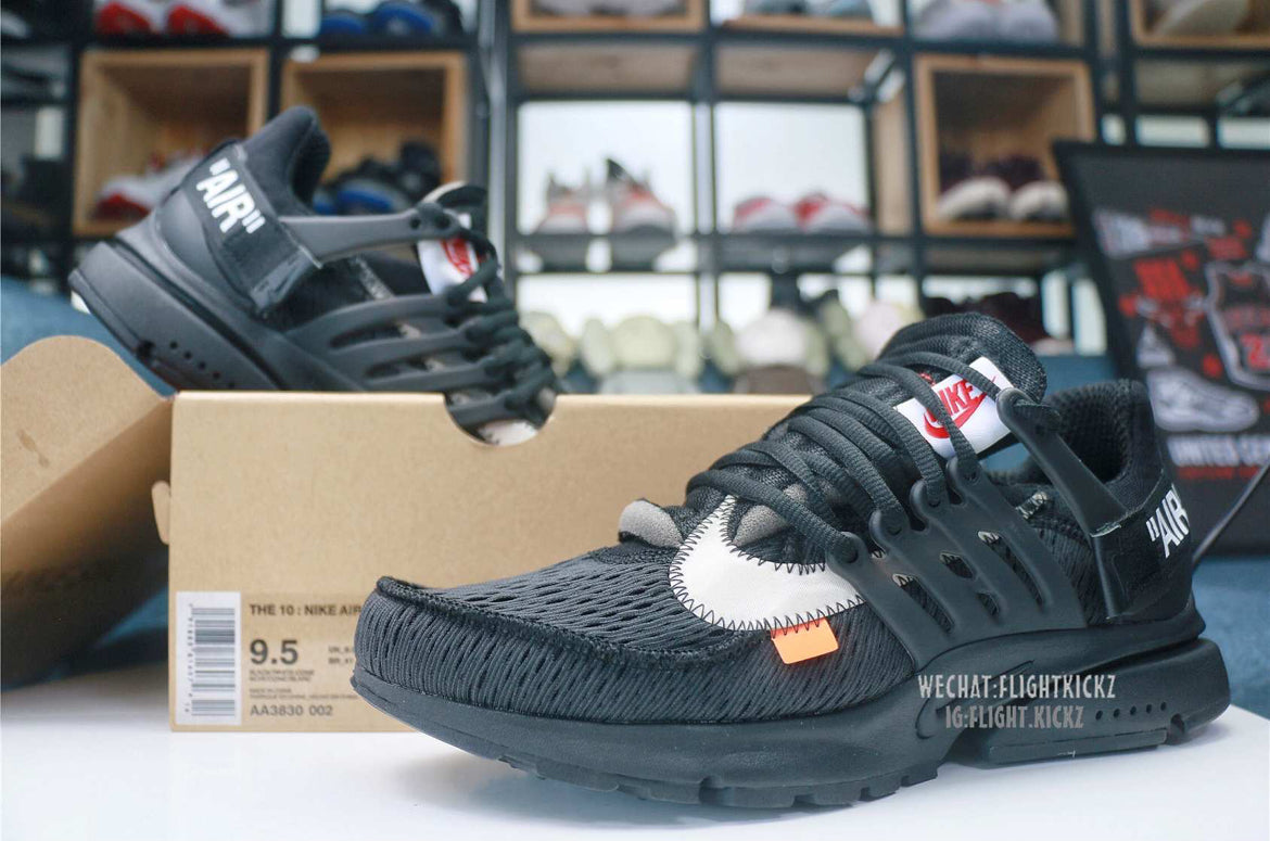 Off-White x Nike Presto Triple Negro 2018