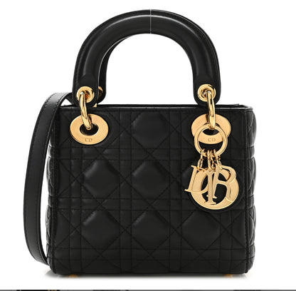 CHRISTIAN Mini Lady Dior Negro