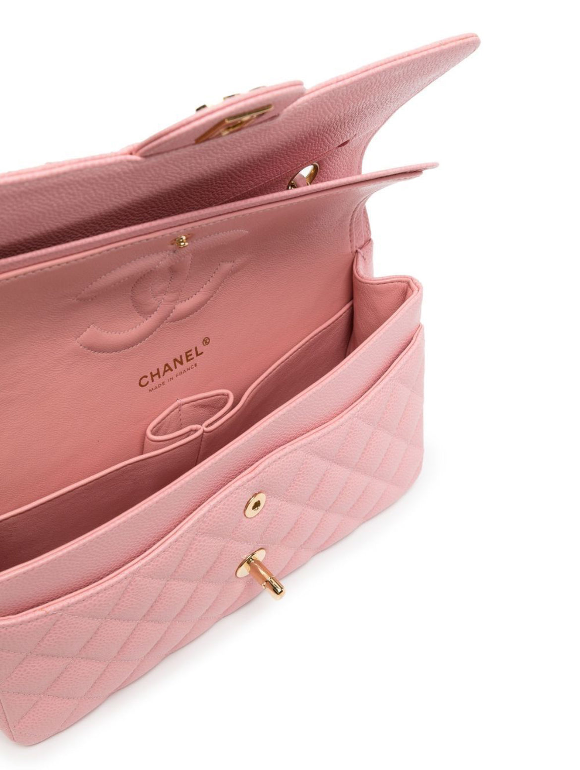 Bolso de hombro mediano con doble solapa 2005