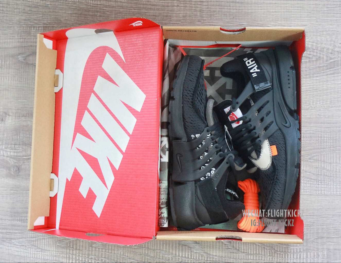 Off-White x Nike Presto Triple Negro 2018