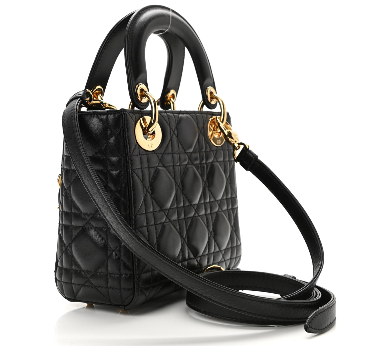 CHRISTIAN Mini Lady Dior Negro