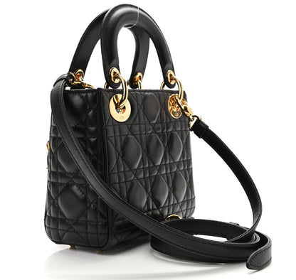 CHRISTIAN Mini Lady Dior Negro