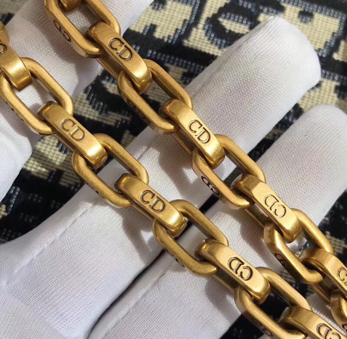 Bolso con solapa Dior Dioraddict de lona oblicua azul