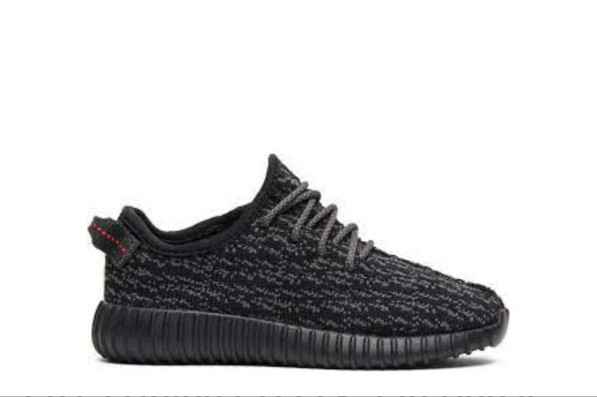 Adidas Yeezy 350 Boost 2015 para bebé, color negro pirata