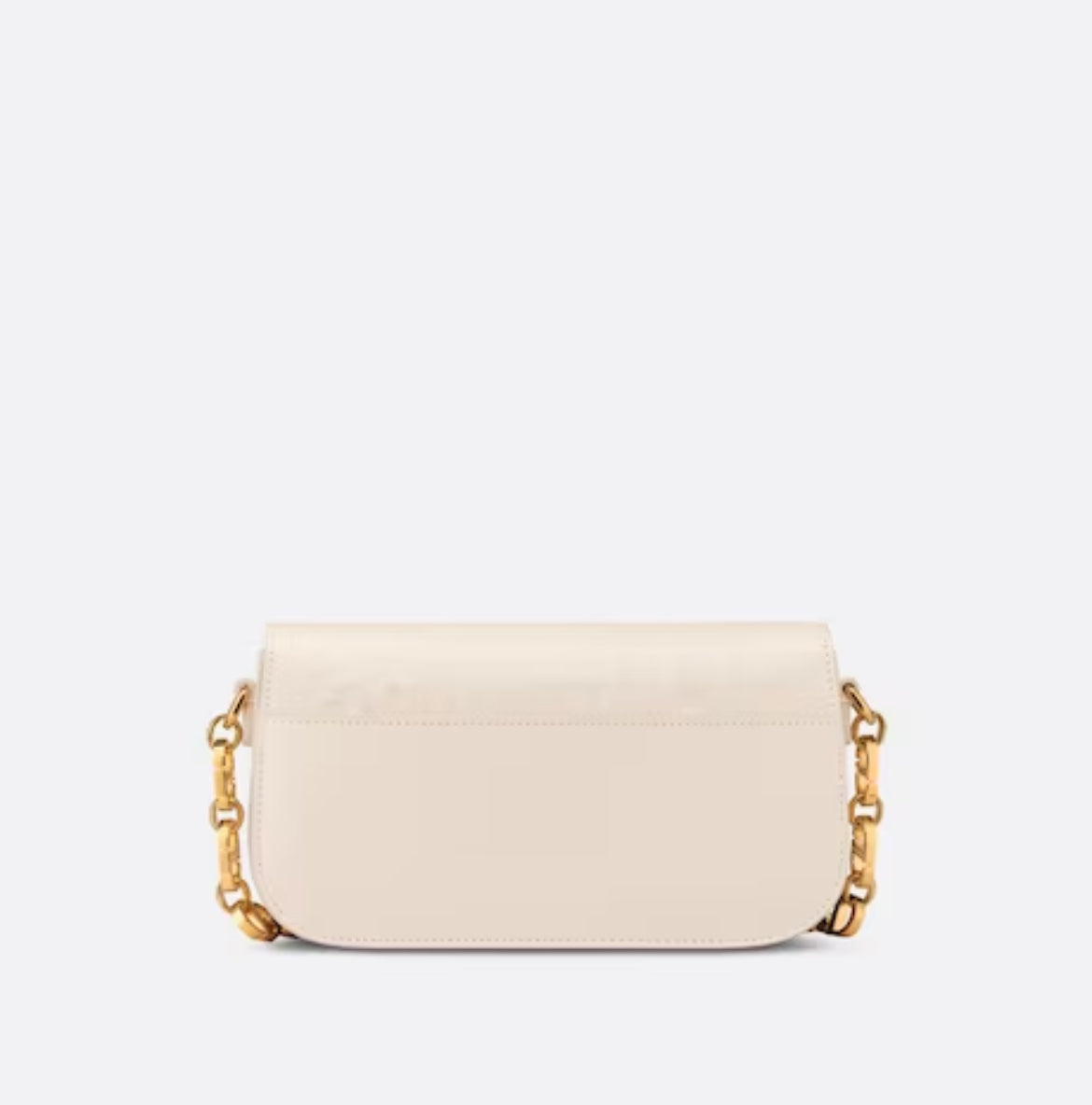 BOLSO 30 MONTAIGNE AVENUE Piel de becerro color marfil polvoriento