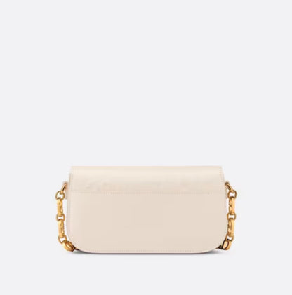 BOLSO 30 MONTAIGNE AVENUE Piel de becerro color marfil polvoriento