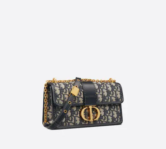 Bolso 30 Montaigne con cadena - Azul