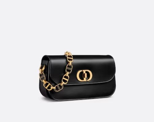 BOLSO 30 MONTAIGNE AVENUE Piel de becerro negra