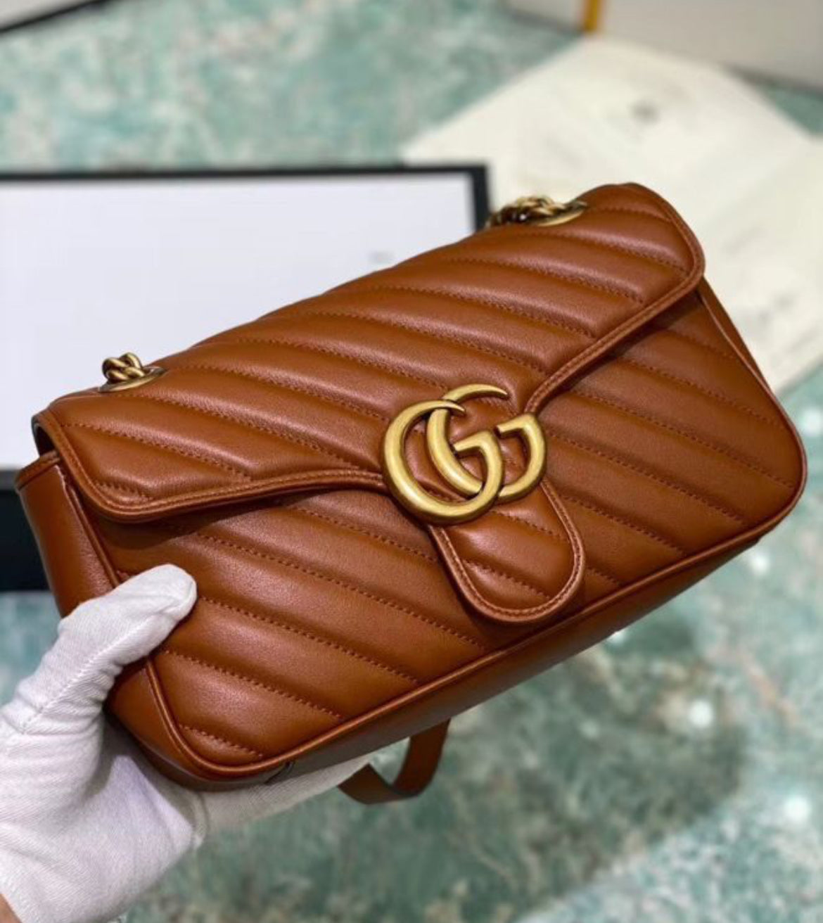 hand Small Shoulder Bag Coffee