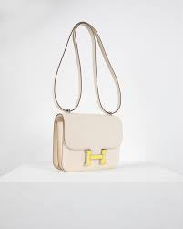 Hermès Constance 1-24 Crema Epsom Herrajes Dorados