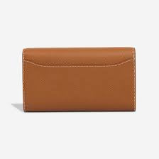 Cartera Hermès Constance To Go Gold con herrajes dorados Epsom